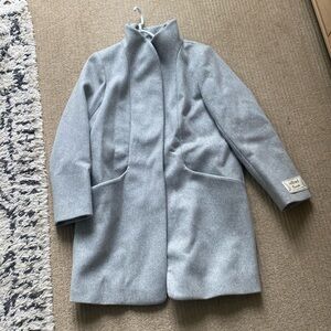 Wilfred The Cacoon Coat New-Virgin Wool, size L, Heather Light Grey